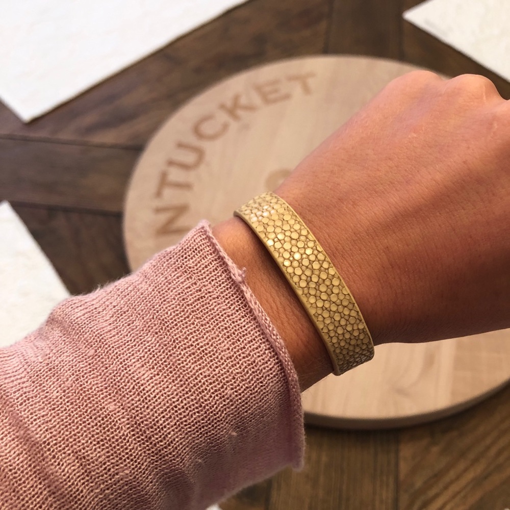 Beige Stingray Bracelet